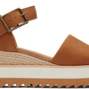 Diana Wedge Sandal - Tan Leather