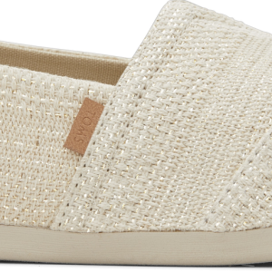 Women's Alpargata Classic - Natural Metallic Linen Stripe