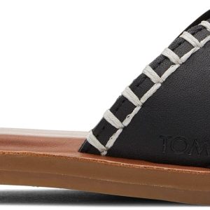 Shea Slide Sandal - Black Leather
