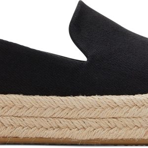 Carolina Espadrille - Black Twill