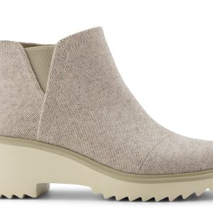 Maude Ankle Boot - Natural Shimmer Twill