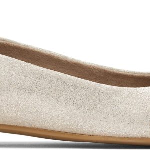 Briella Ballet Flat - Champagne Metallic Suede