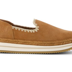Jocelyn Espadrille Sneaker - Brown Sugar Suede/Deco Stitch