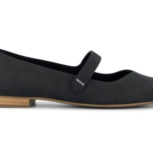 Bianca Flat - Black Leather