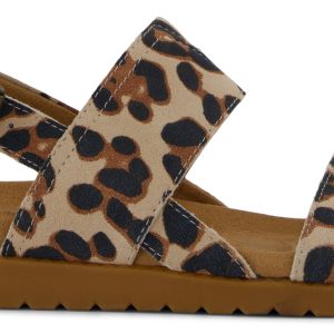 Marin Sandal - Oatmeal Leopard Suede