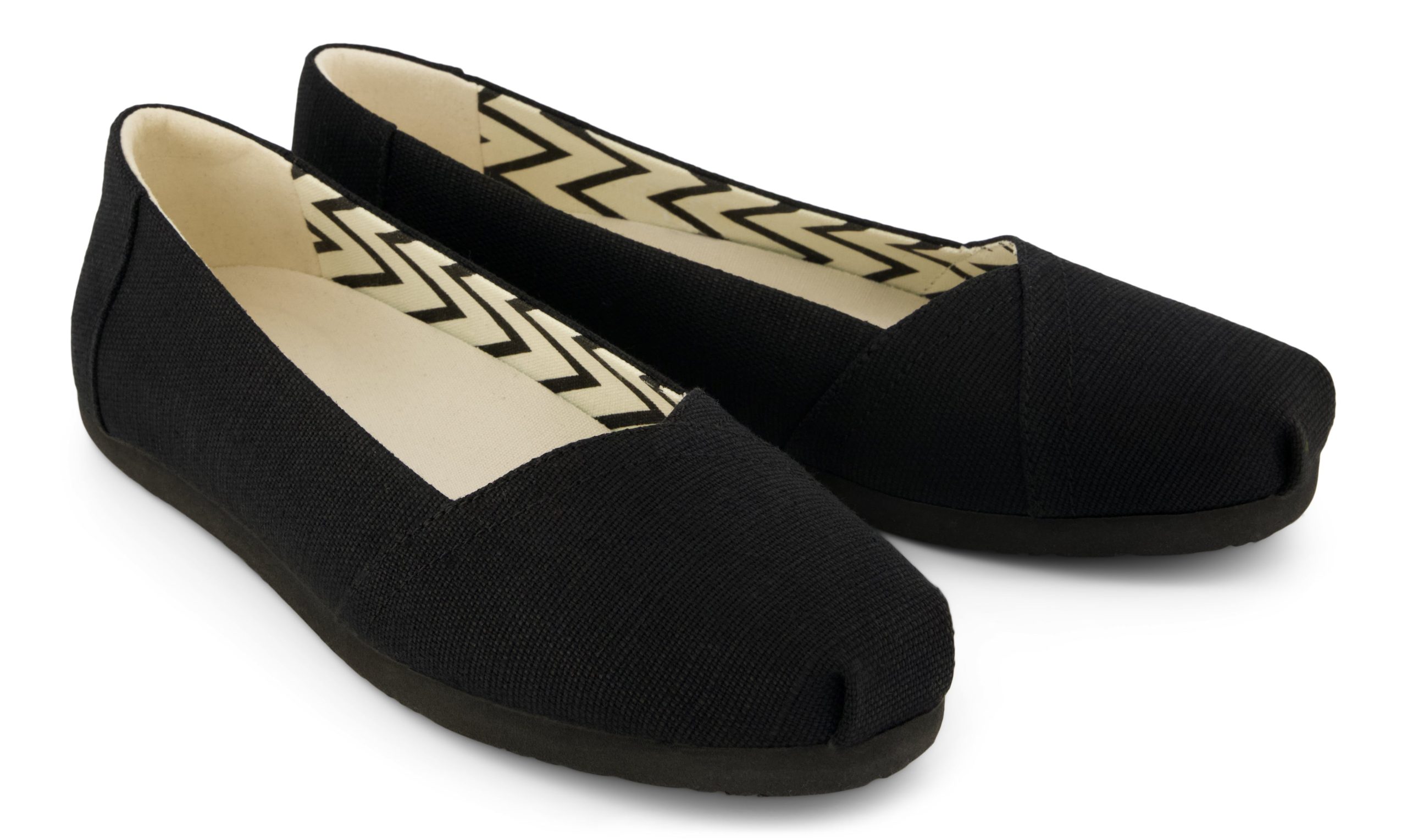 Alpargata Ballet Flat - Black/Black Canvas - Image 3