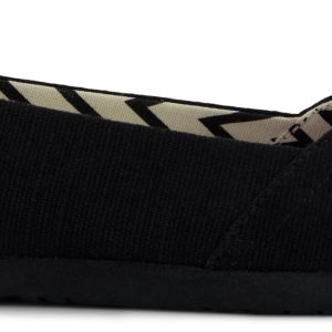 Alpargata Ballet Flat - Black/Black Canvas