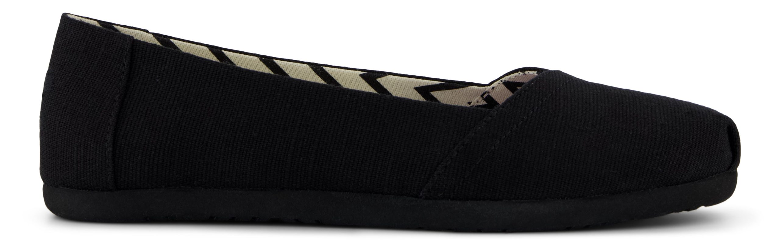 Alpargata Ballet Flat - Black/Black Canvas
