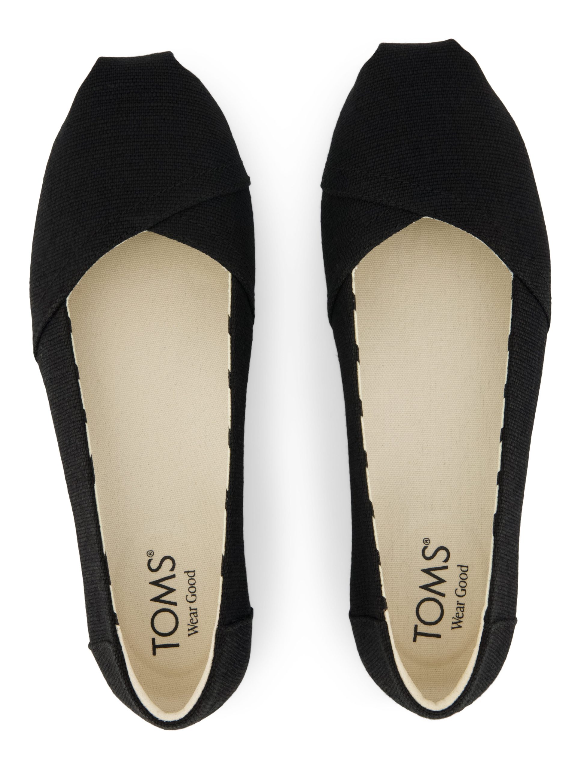 Alpargata Ballet Flat - Black/Black Canvas - Image 4