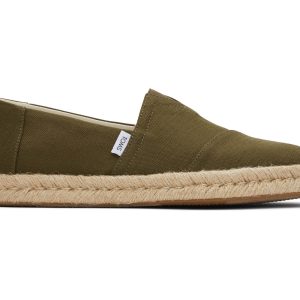 M's Alpargata Rope 2.0 Recycled Cotton Slubby Woven - Olive
