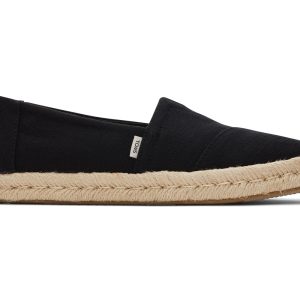 W's Alpargata Rope 2.0 Recycled Cotton Slubby Woven - Black
