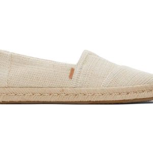 W's Alpargata Rope 2.0 Metallic Linen Stripe - Natural Undyed