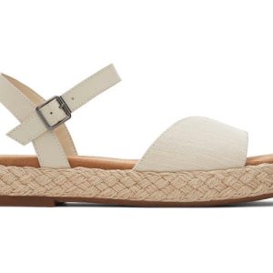 W's Abby Slubby Woven/Leather  - Natural