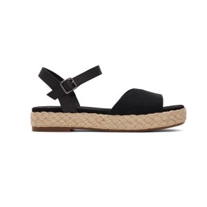W's Abby Slubby Woven/Leather  - Black