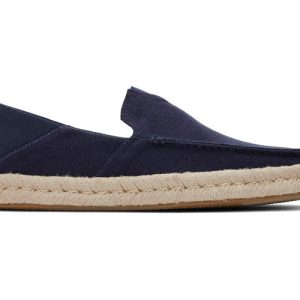 M's Alonso Loafer Rope Heritage Canvas/Suede - Navy