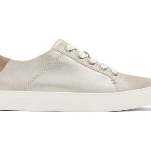 W's Kameron Lace-Up Metallic Suede - Champagne
