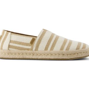 M's Alpargata Rope 2.0 Beach Stripe - Toffee
