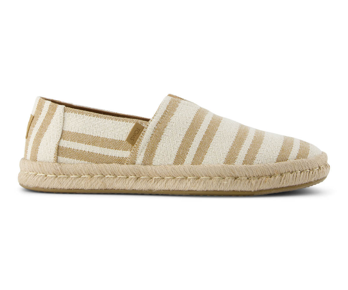 M's Alpargata Rope 2.0 Beach Stripe - Toffee