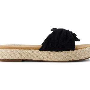 W's Abby Slide Beachside Woven/Knot - Black