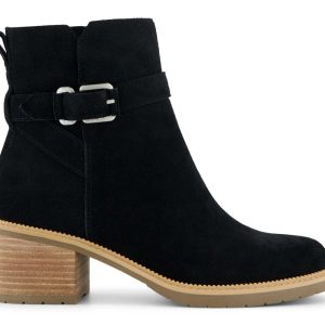 W's Hailey Buckle Suede  - Black