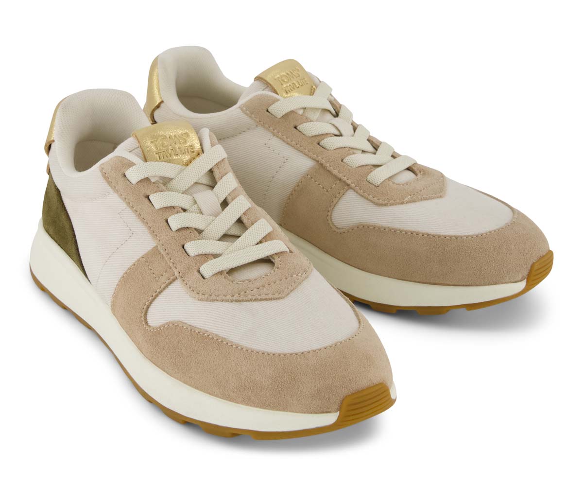 W's Trvl Lite Retro Vintage Twill/Suede/Metallic - Beige - Image 2
