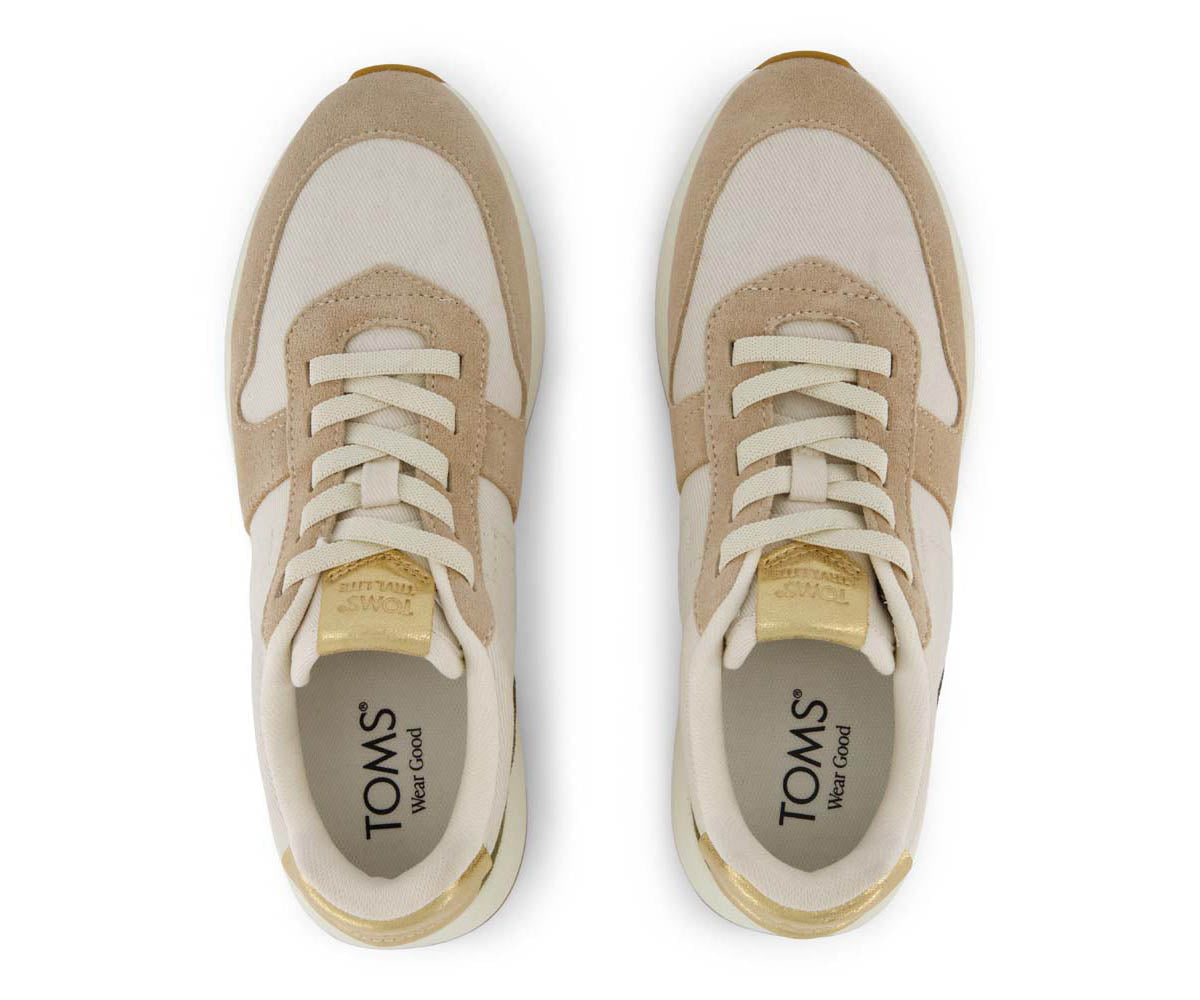 W's Trvl Lite Retro Vintage Twill/Suede/Metallic - Beige - Image 3